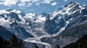 clouds, mountains, the sky, forest, snow wallpapers