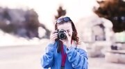 girl, brunette, technique, situation, the camera wallpapers